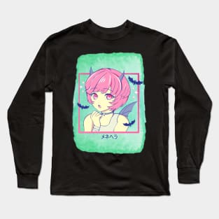 Japanese Anime Girl Punk EVIL Long Sleeve T-Shirt